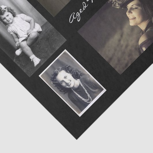 Zes foto gepersonaliseerd tissuepapier (Detail)