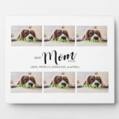 Zes fotocollage tablet Plaque met Easel Fotoplaat (Voorkant)