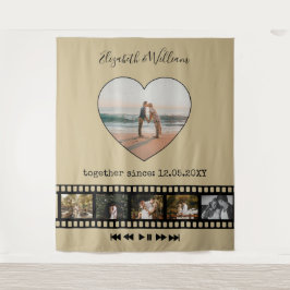 Zes foto's collage film inspirerende fotobehang wandkleed