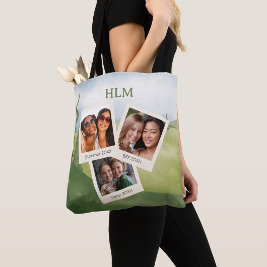ZES FOTO'S Gepersonaliseerde Canvas tas (Dichtbij)