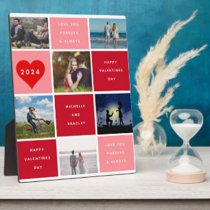 zes foto's Happy Valentines Day Grid Sherpa Fotoplaat