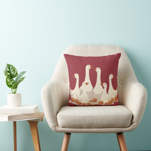 Zes ganzen A-lay-out stencil-stijl 2 Kussen (Stoel)