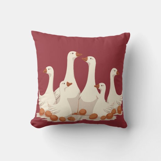 Zes ganzen A-lay-out stencil-stijl 2 Kussen (Voorkant)