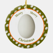 Zes ganzen a-Laying - Aangepast jaar Keramisch Ornament (Achterkant)