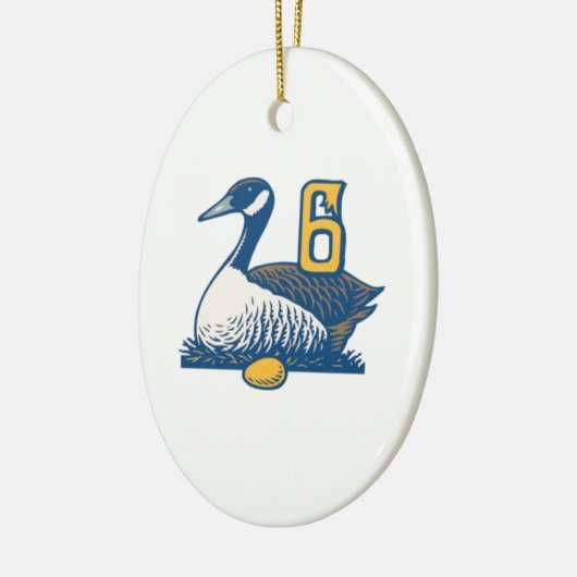 Zes ganzen a-Laying Keramisch Ornament (Links)