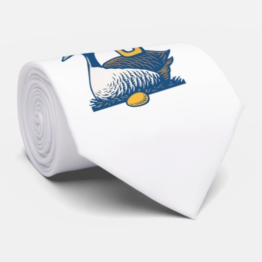 Zes ganzen a-Laying Stropdas (Opgerold)