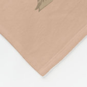 Zes ganzen A-leggen midden eeuw retro cut-out 1 Fleece Deken (Hoek)