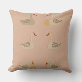 Zes ganzen A-leggen midden eeuw retro cut-out 1 Kussen