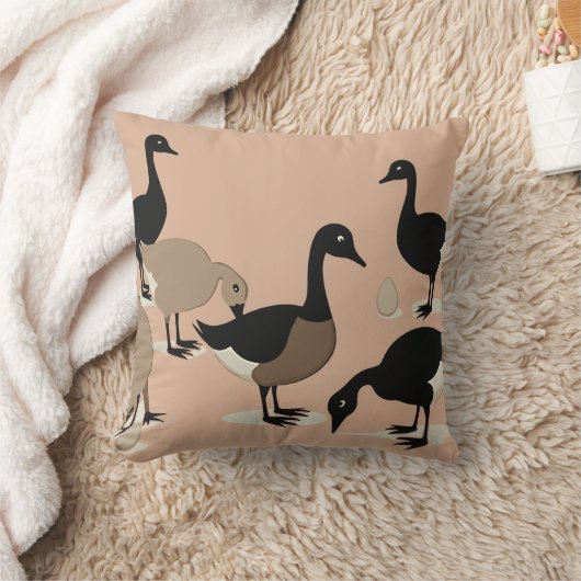 Zes ganzen A-leggen midden van de eeuw retro cut-o Kussen (Deken)