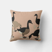 Zes ganzen A-leggen midden van de eeuw retro cut-o Kussen (Achterkant)