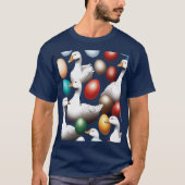 Zes ganzen die leggen, uitgeknipt t-shirt (Voorkant)