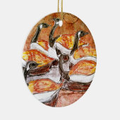 Zes ganzen een legering keramisch ornament (Rechts)