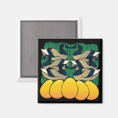 Zes ganzen leggen magneet (Voorkant / Achterkant)