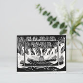 Zes ganzen, zes ganzen briefkaart (Staand voorkant)