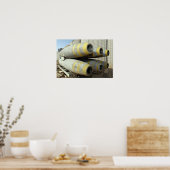 Zes GBU-12 bommen zitten in een rek Poster (Keuken)