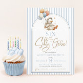 ZES Gekke Goose Space Astronaut Boy 4e Verjaardag Kaart