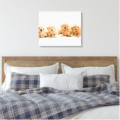 Zes Golden Retriever Puppies Canvas Afdruk (Insitu (Slaapkamer))