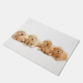 Zes Golden Retriever Puppies Deurmat (Schuin)