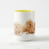 Zes Golden Retriever Puppies Mok (Midden)