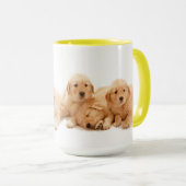 Zes Golden Retriever Puppies Mok (Voorkant rechts)