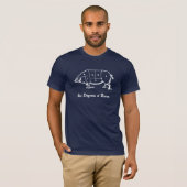 Zes graden Bacon - Butchers Diagram T-shirt (Voorkant volledig)