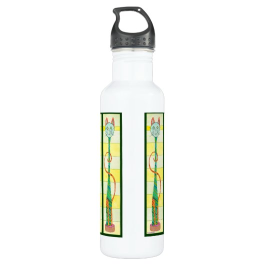 Zes grote katten Waterfles Waterfles (Achterkant)