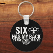 Zes heeft mijn achterste Sleutelhanger (Voorkant)