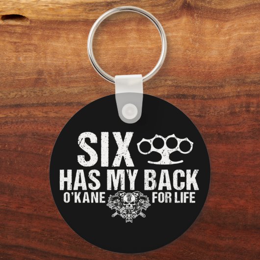 Zes heeft mijn achterste Sleutelhanger (Voorkant)
