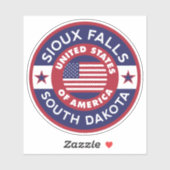 ZES HERFSTEN, South Dakota Sticker (Vel)