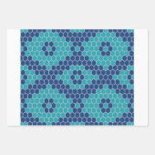 Zes hoeken patroon 2 inpakpapier vel (Voorkant 2)