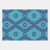 Zes hoeken patroon 2 inpakpapier vel (Voorkant)