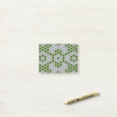 Zes hoeken patroon 3 post-it® notes (Op bureau)