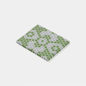 Zes hoeken patroon 3 post-it® notes (Schuin)