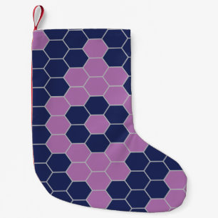 Zes hoeken patroon kleine kerstsok