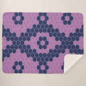 Zes hoeken patroon sherpa deken (Voorkant (horizontaal))