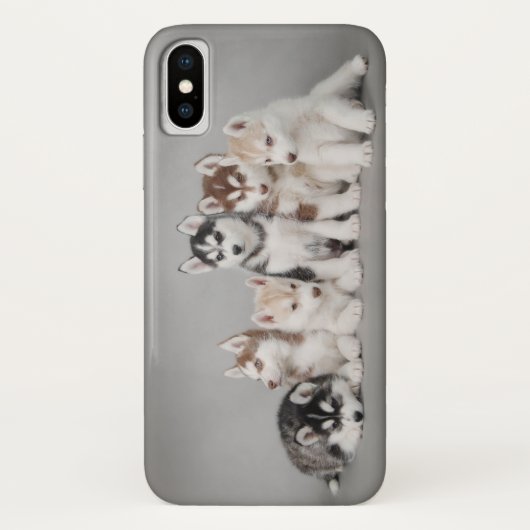 Zes Huskie puppies Case-Mate iPhone Case (Achterkant)
