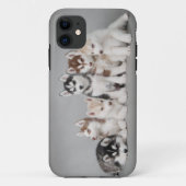Zes huskies Case-Mate iPhone case (Achterkant)