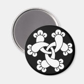 Zes in elkaar grijpende kruidnagels magneet (Voorkant / Achterkant)