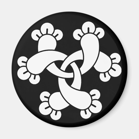 Zes in elkaar grijpende kruidnagels magneet (Voorkant)