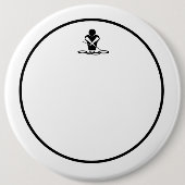 Zes-inch spatdrum met pin-stripe kop ronde button 6,0 cm (Voorkant)