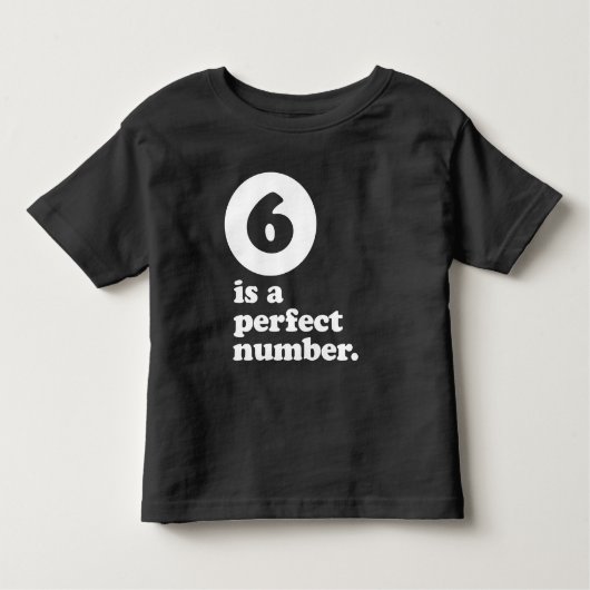 zes is een perfect t-shirt voor verjaardagsdagen (Voorkant)