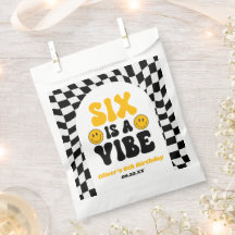 Zes Is Een Vibe Retro Zesde 6e Verjaardagsfeestje