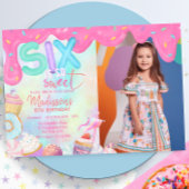 Zes is zo lieve aangepaste foto kaart