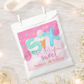 zes is zo zoet Roze Bevroren Bedankzakje (Geknipt)