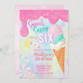 Zes is zo'n lekker ijsje kaart (Voorkant / Achterkant)