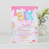 zes is zo'n mooie uitnodiging (Staand voorkant)