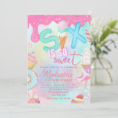 zes is zo'n mooie uitnodiging (Staand voorkant)