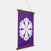 Zes klaveren hangend wandkleed (Gebogen)