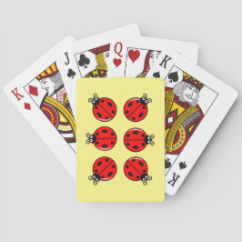 Zes Kleine Lieveheersbeestjes - Klassieke Speelkaa Pokerkaarten