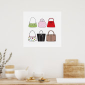 Zes kleine Poster/afdrukken Poster (Keuken)